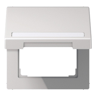 Jung LS990 afdekraam 1V horizontaal en verticaal grijs ip44