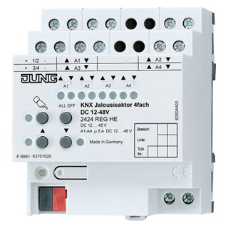 Jung KNX actor jaloezie 4-voudig DC 12-48 V