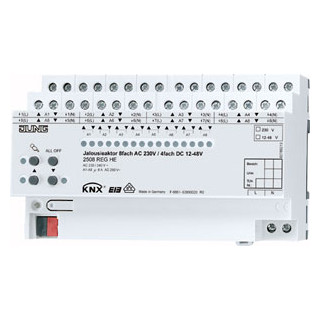 Jung KNX actor jaloezie 8-voudig ac 230 V, 4-voudig DC 12-48 V