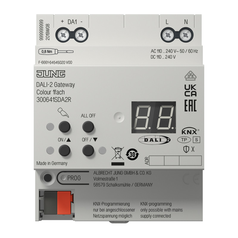 Jung KNX Dali-2 gateway RGBW 1-voudig