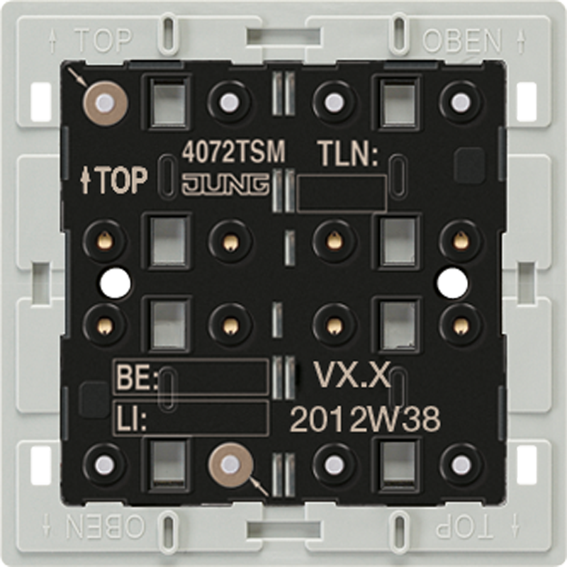 Jung KNX tastermodule met geïntegr. buskoppeling standaard, 2-voudig