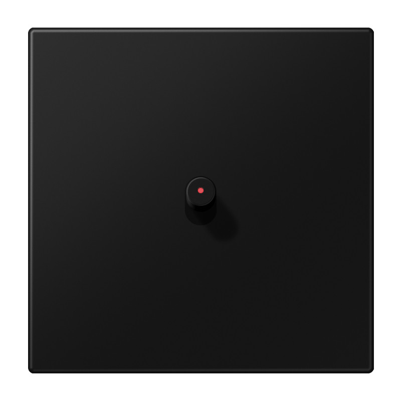 Jung LS 1912 range Afdekking Met tuimelhevel "cilinder", met lens, 1-voudig, 1 tuimelheve