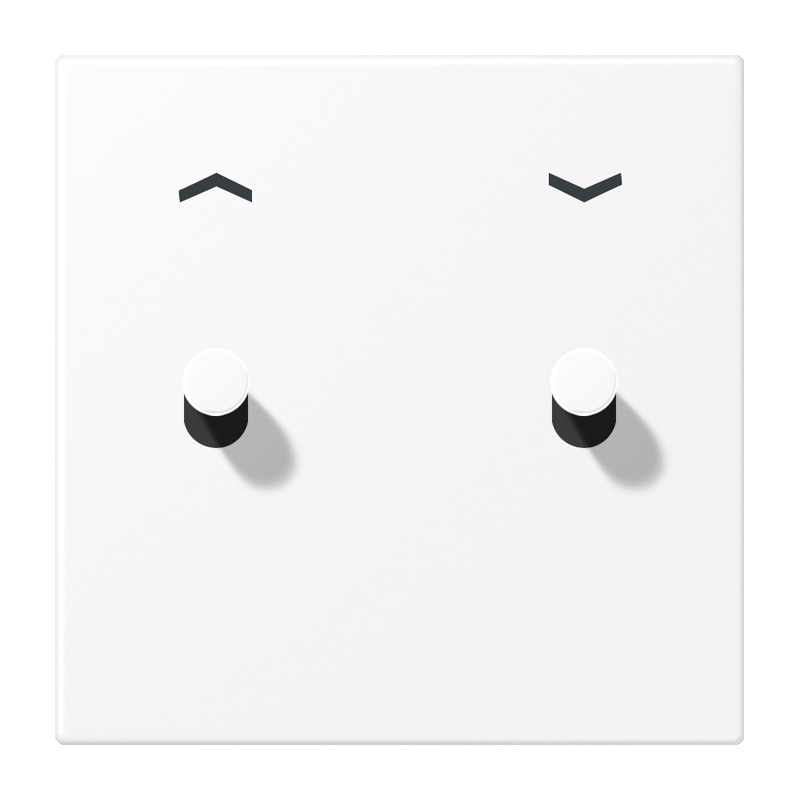 Jung LS 1912 range Afdekking Met tuimelhevel "kegel", 1-voudig, 2 tuimelhevels, met pijls