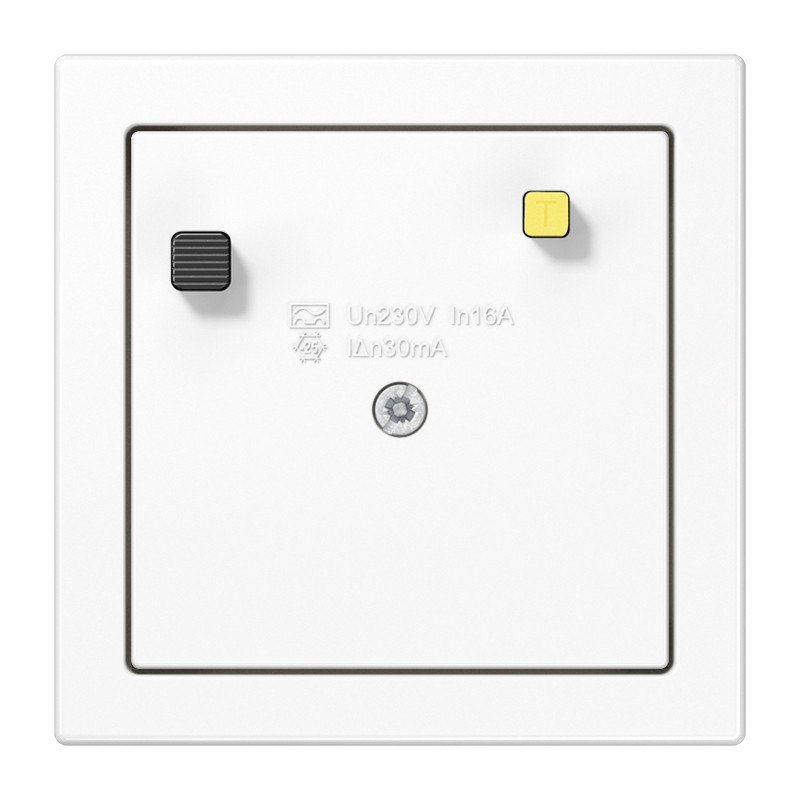 Jung LS range Inbouw Aardlekschak. 30ma LS alpinwit