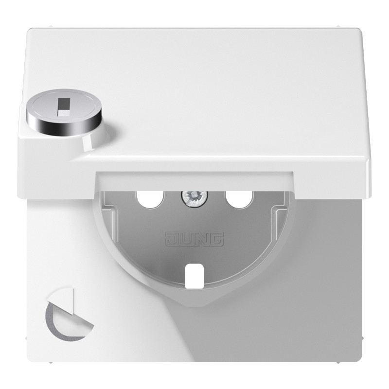 Jung LS range Afdek.LS990 A.wit klapd&slot V.1520neins
