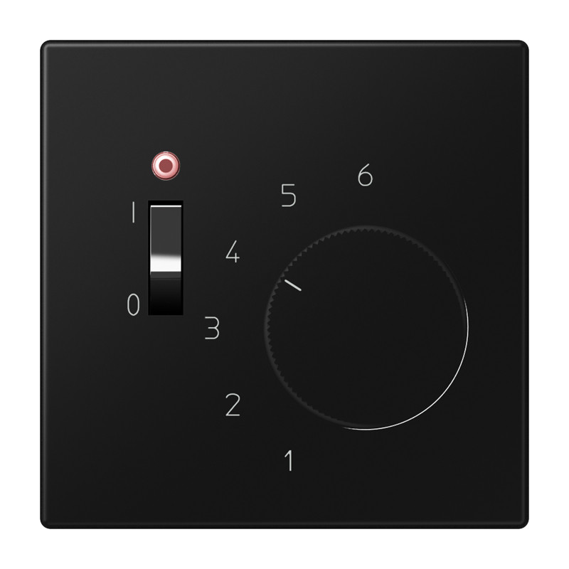 Jung LS range Afdekking LS990 matzwart voor O.A.tr231u