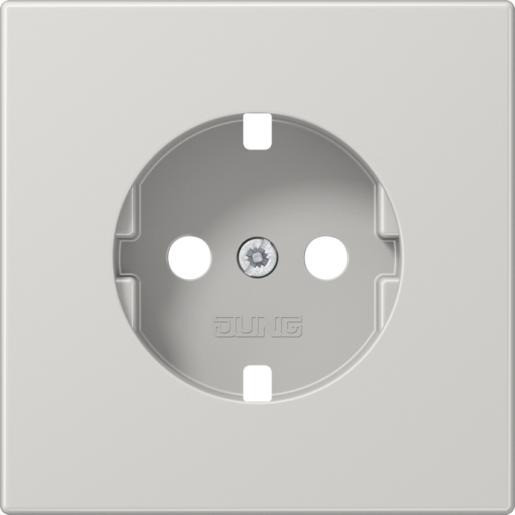 Jung LS range centraalplaat wandcontactdoos grijs