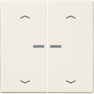 Jung LS range tweedelige wip jaloezie crèmewit (elektrowit)