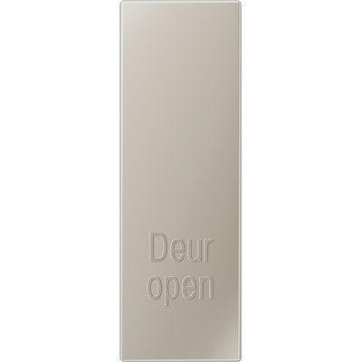 Jung LS range enkele drukker aan-/uit-schakelaar roestvaststaal ( RVS )