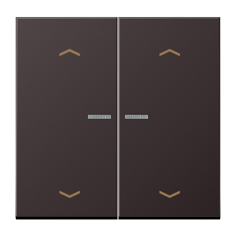 Jung LS range Home Stuurafd. LS 2V. alu dark pijl