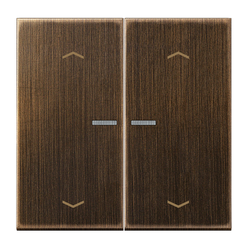 Jung LS range Home Stuurafd. LS 2V. mess. antiek pijl