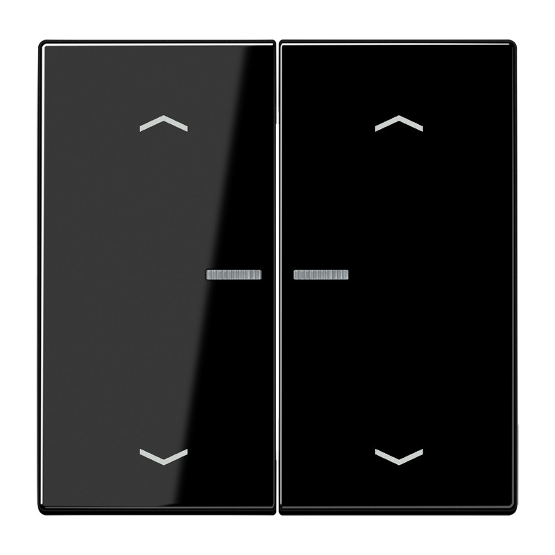 Jung LS range Home Stuurafd. LS 2V. zwart pijl