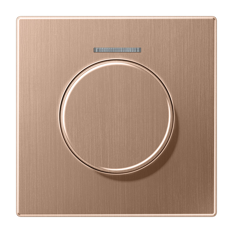 Jung LS range KNX Draaiafdekking LS brons met lens