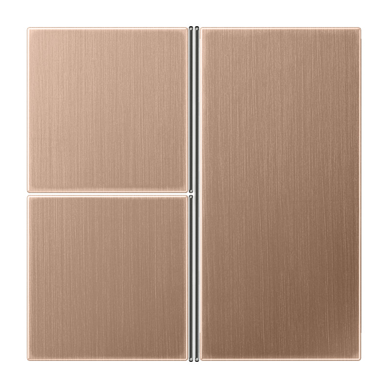 Jung LS range KNX F40 tastafd. compleet 3V. LS brons