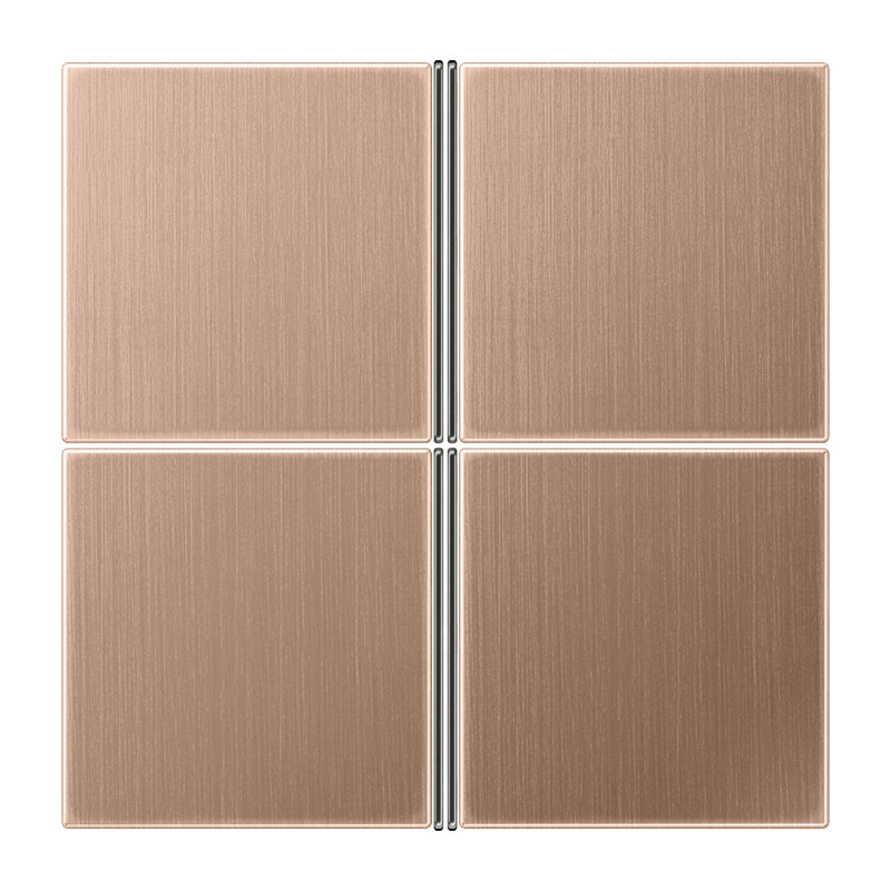 Jung LS range KNX F40 tastafd. compleet 4V. LS brons