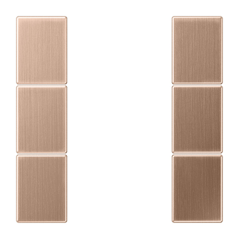 Jung LS range KNX F50 tastafd. compleet 3V. LS brons