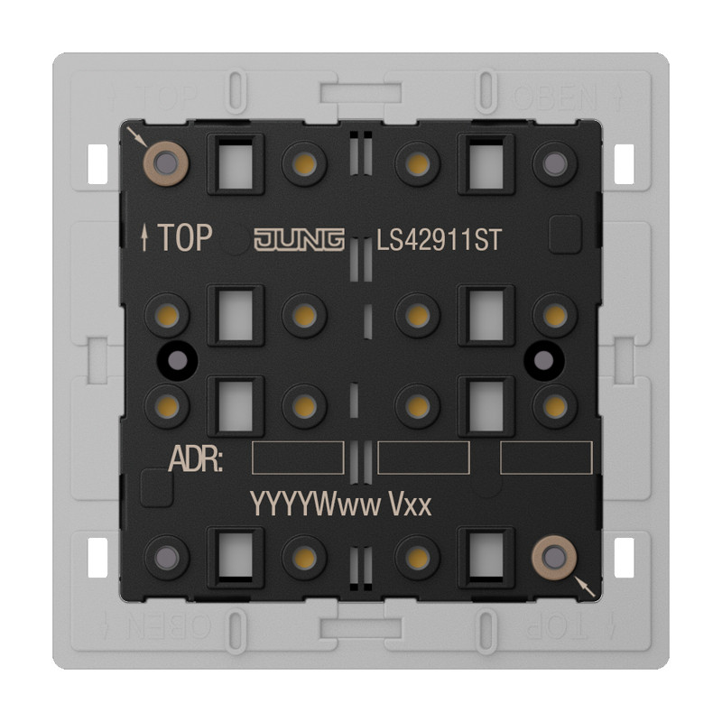 Jung LS range KNX Tastermodule universeel, 1-voudig, F40, secure, ls range