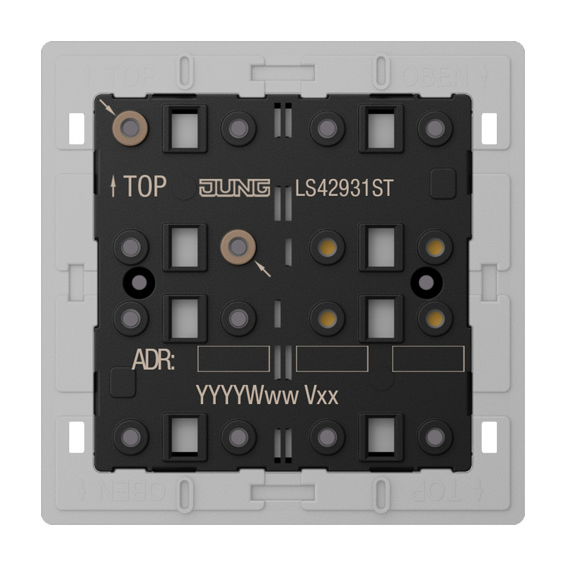 Jung LS range KNX Tastermodule universeel, 3-voudig, F40, secure, ls range