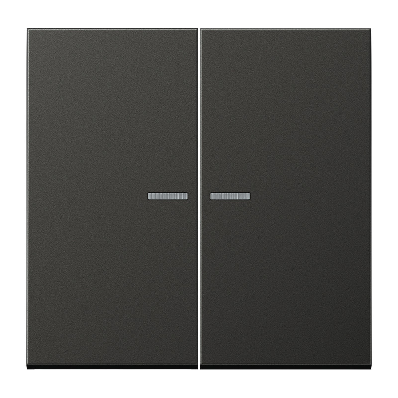Jung LS range KNX RF-tastafd. 2V. LS990 alu antr.