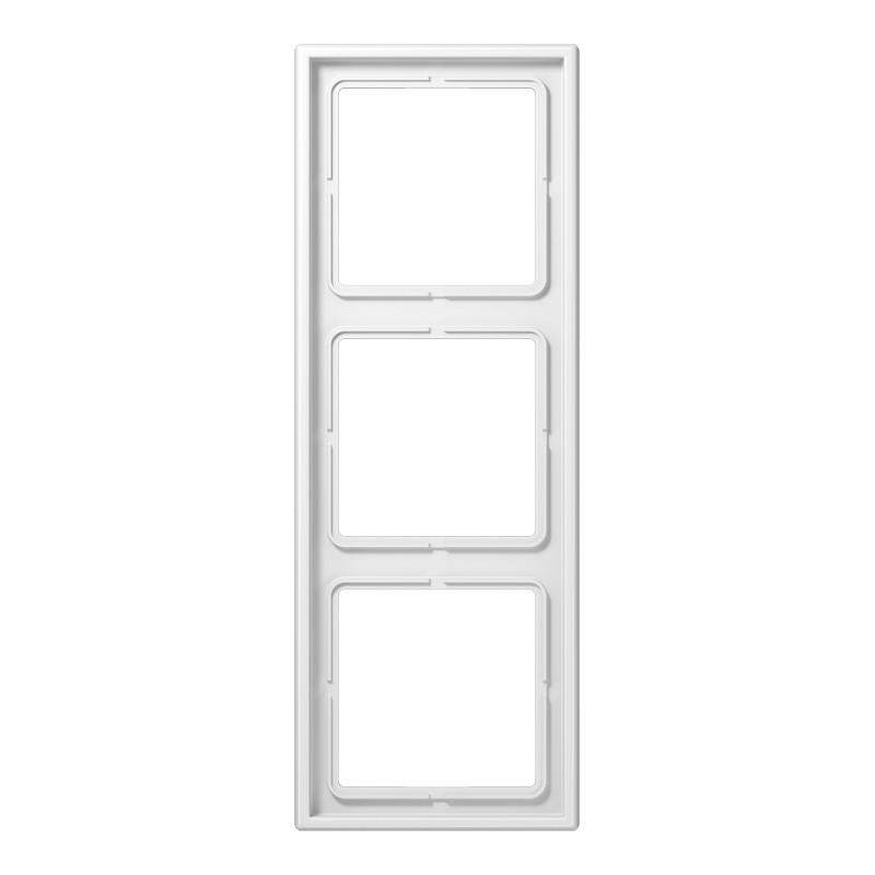 Jung LS range / LS 990 Afdekraam LS alpinwit 3V sil+