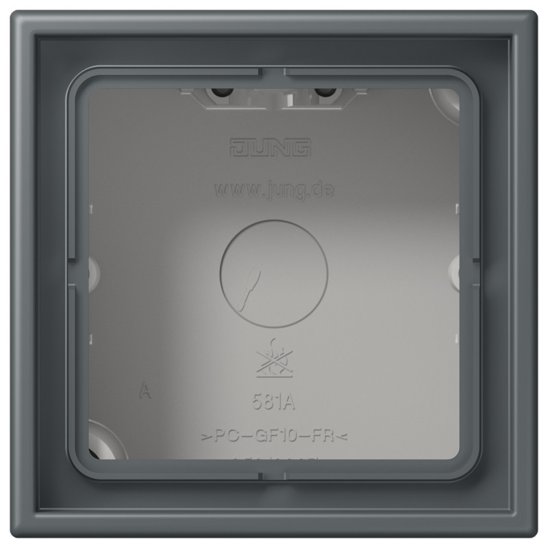 Jung LS range / LS CUBE Opbouwkap Gesloten 1-VDG.LC32010