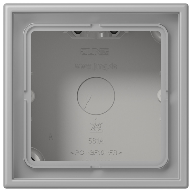 Jung LS range / LS CUBE Opbouwkap Gesloten 1-VDG.LC32012