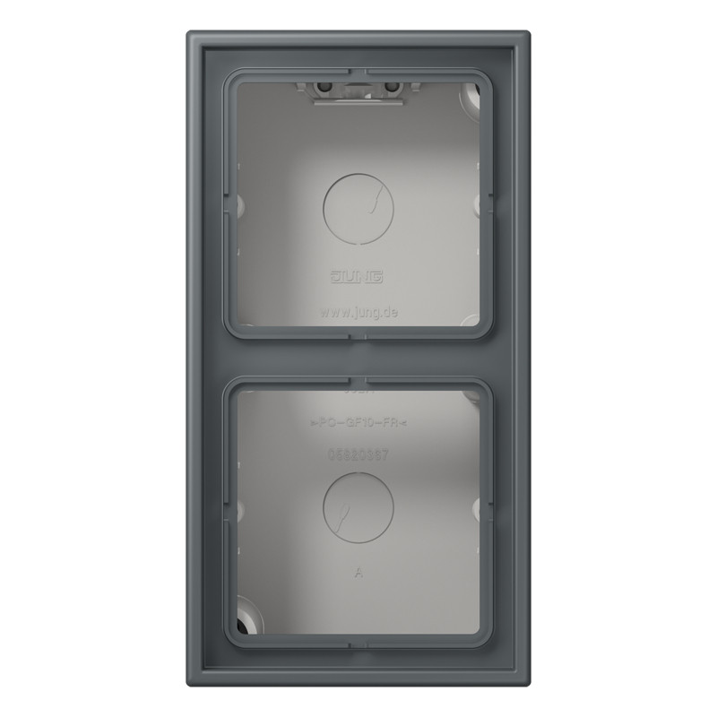 Jung LS range / LS CUBE Opbouwkap Gesloten 2-VDG.LC32010