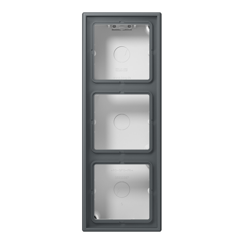 Jung LS range / LS CUBE Opbouwkap LS990 3-voudig LC32010