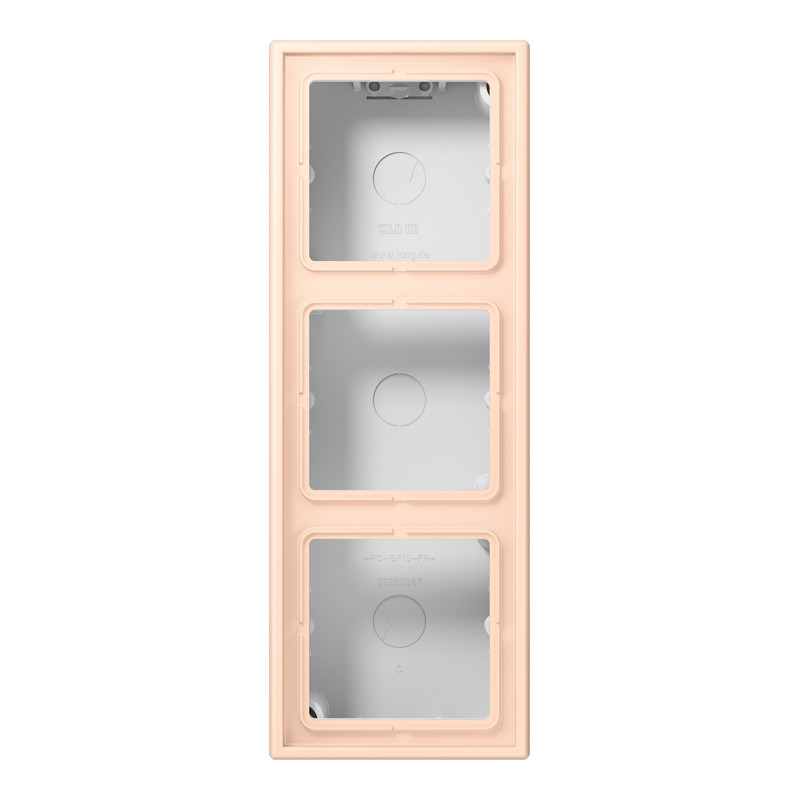 Jung LS range / LS CUBE Opbouwkap LS990 3-voudig LC32091