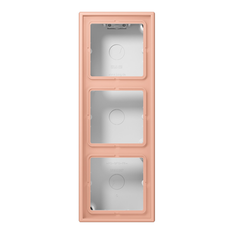 Jung LS range / LS CUBE Opbouwkap LS990 3-voudig LC32102