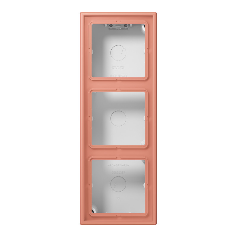 Jung LS range / LS CUBE Opbouwkap LS990 3-voudig LC32111