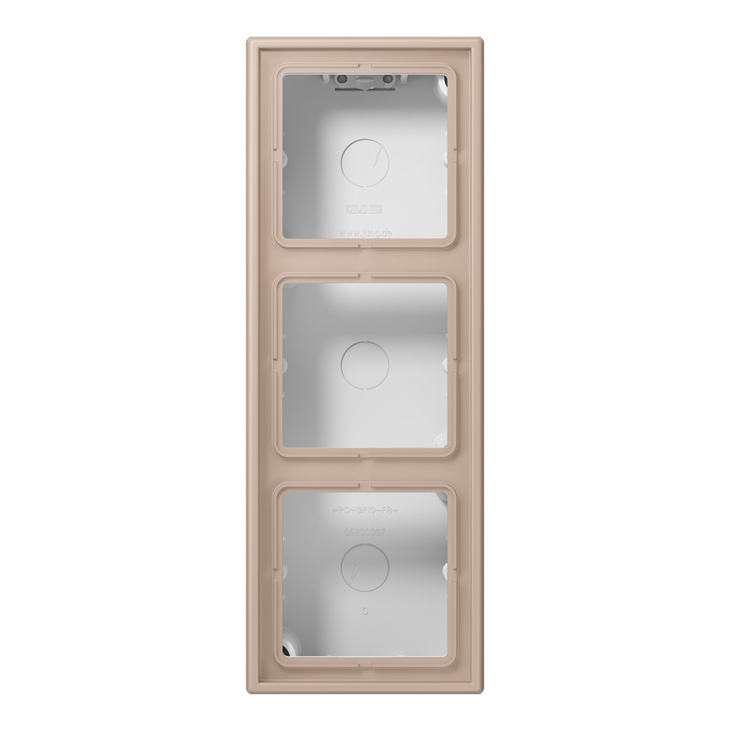 Jung LS range / LS CUBE Opbouwkap LS990 3-voudig LC32131