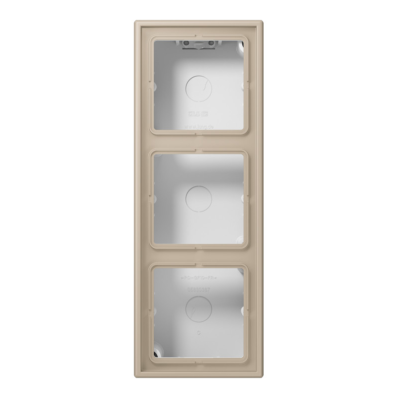 Jung LS range / LS CUBE Opbouwkap LS990 3-voudig LC32142