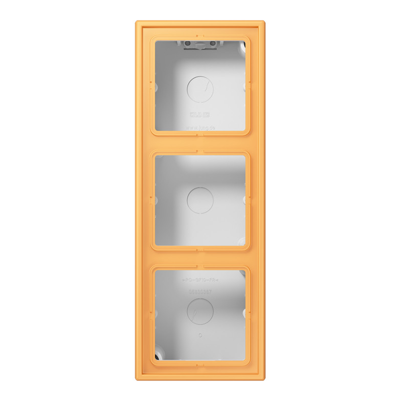 Jung LS range / LS CUBE Opbouwkap LS990 3-voudig LC4320L