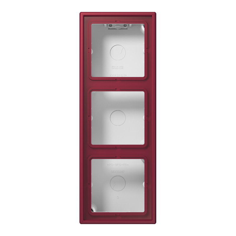 Jung LS range / LS CUBE Opbouwkap LS990 3-voudig LC4320M