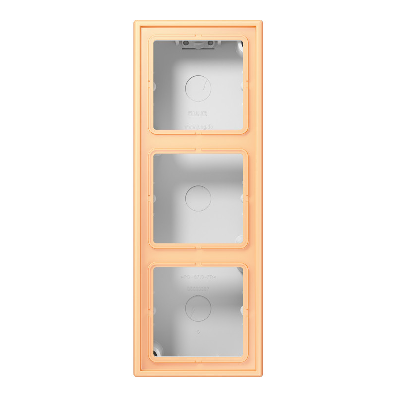 Jung LS range / LS CUBE Opbouwkap LS990 3-voudig LC4320P