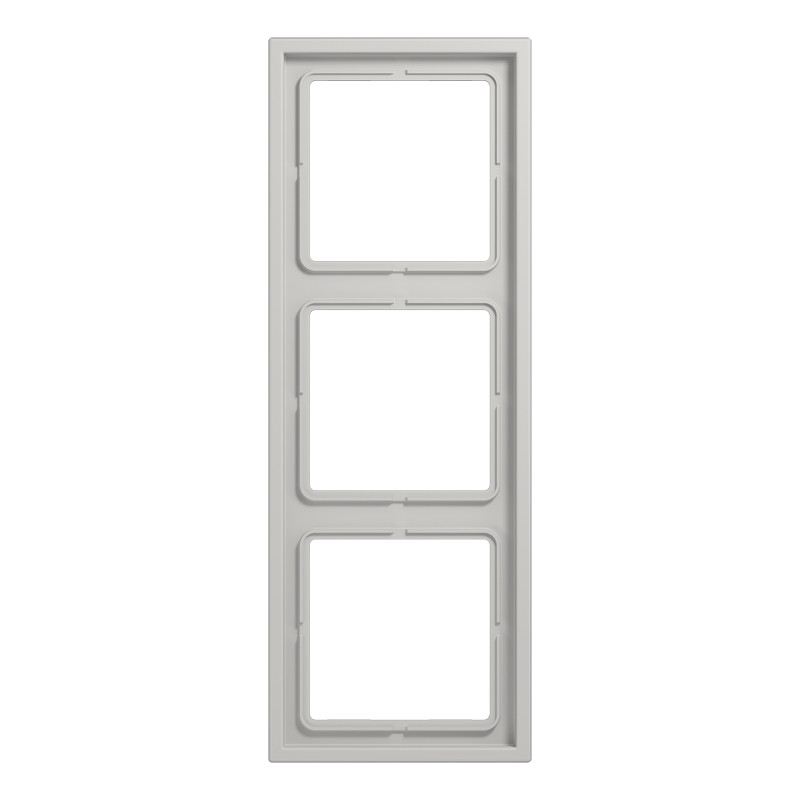 Jung LS range / LS ZERO Afdekraam LS-zero lichtgrijs 3-voudig