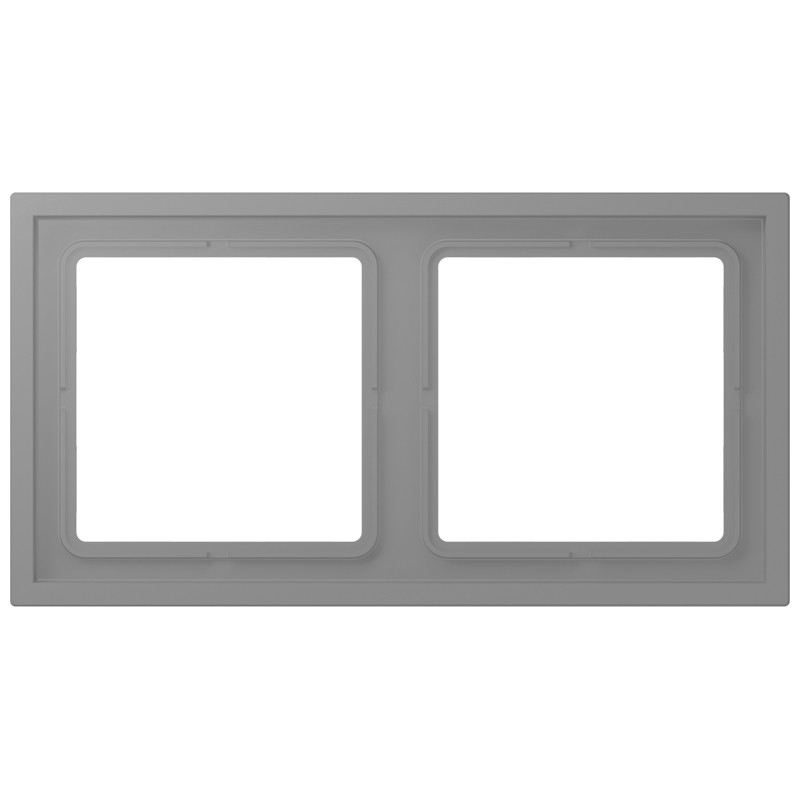 Jung LS range / LS ZERO Afdekraam Zero 2-voudig slagvast LC32011