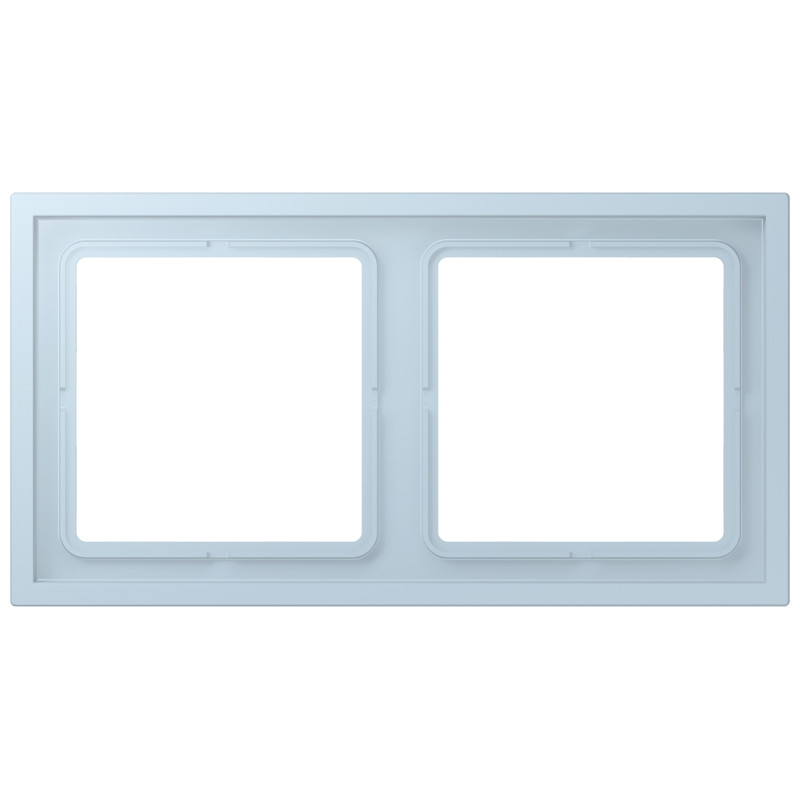 Jung LS range / LS ZERO Afdekraam Zero 2-voudig slagvast LC32022