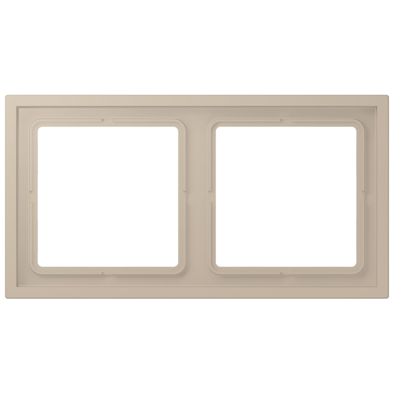 Jung LS range / LS ZERO Afdekraam Zero 2-voudig slagvast LC32142