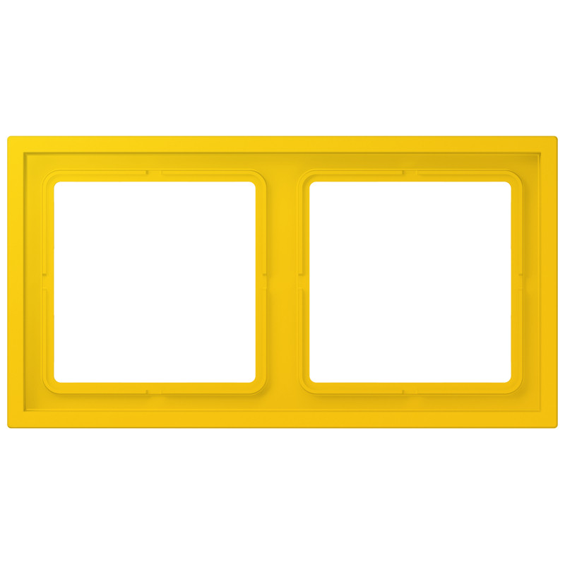 Jung LS range / LS ZERO Afdekraam Zero 2-voudig slagvast LC4320W