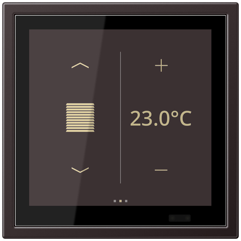 Jung LS range / NaV LSZ Touch ruimtecontr. SL.V. alu dark
