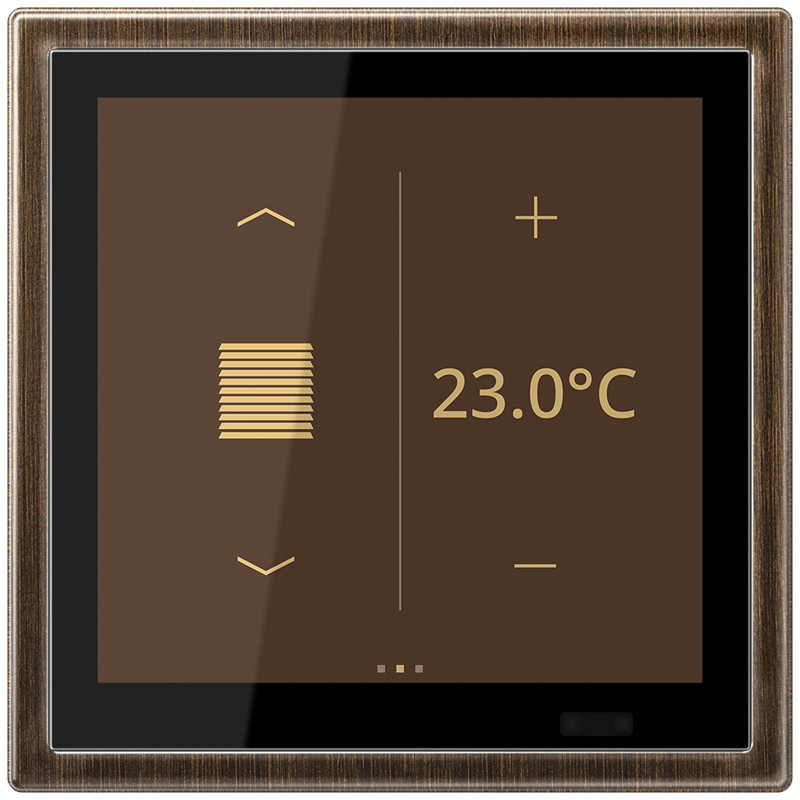 Jung LS range / LS 990 LS Touch ruimtecontroller messing klas