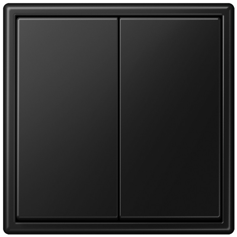 Jung LS range Matter Taster LS 4-kan. grafietzwartmat