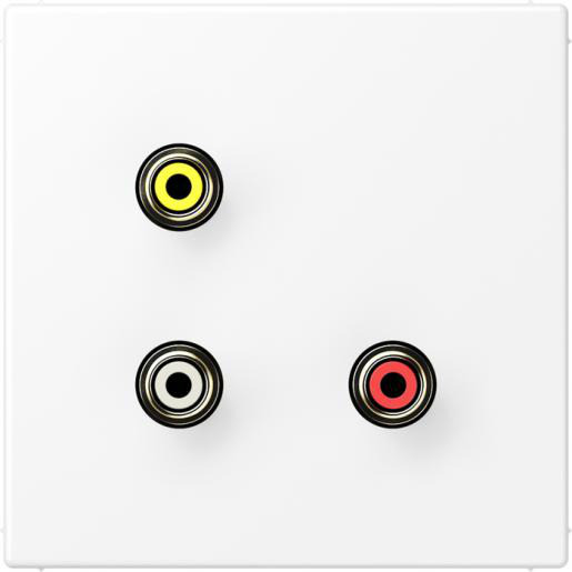 Jung Multimedia-aansluitingen cinch audio/composite video LS range snee