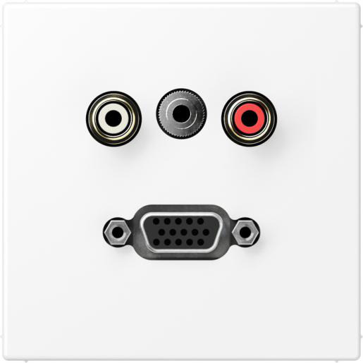 Jung Multimedia-aansluitingen cinch audio/mini jack 3,5MM/vga LS rang