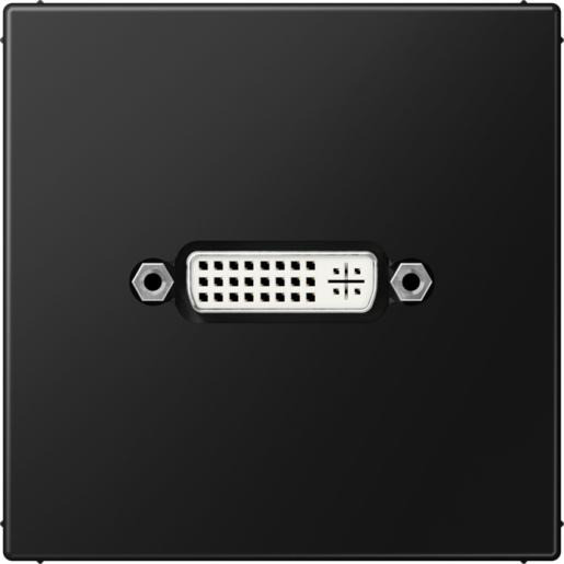 Jung Multimedia-aansluitingen dvi LS range grafietzwart mat