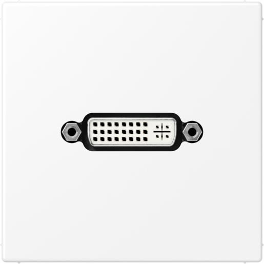 Jung Multimedia-aansluitingen dvi LS range sneeuwwit mat