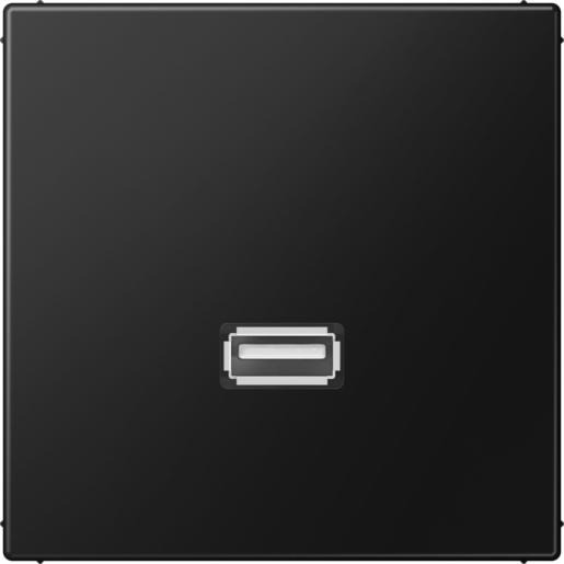 Jung Multimedia-aansluitingen usb 2.0 LS range grafietzwart mat
