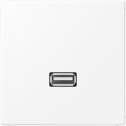 Jung Multimedia-aansluitingen usb 2.0 LS range sneeuwwit mat
